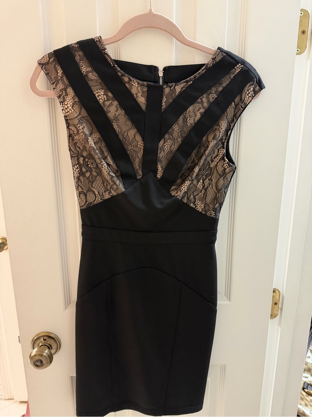 bebe bandage body-con dress